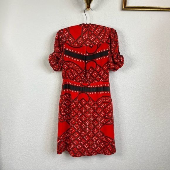 Anthropologie Moulinette Soeurs Pattern Silk "Maeshowe Shirtdress" Dress - Picture 8 of 10